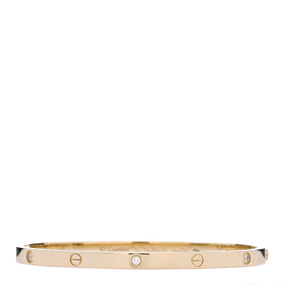 Cartier 18K Yellow Gold 6 Diamond Small LOVE Bracelet 16 1 of 6