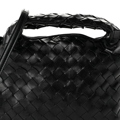 Bottega Veneta Calfskin Intrecciato Mini Hop Black 8 of 10