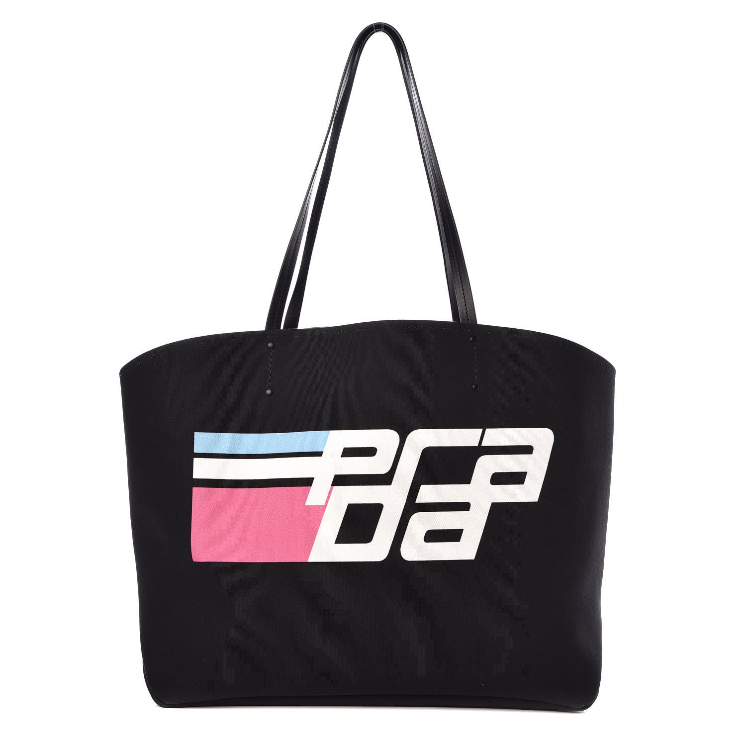 Prada Canvas Racing Logo Tote Black 1 of 8