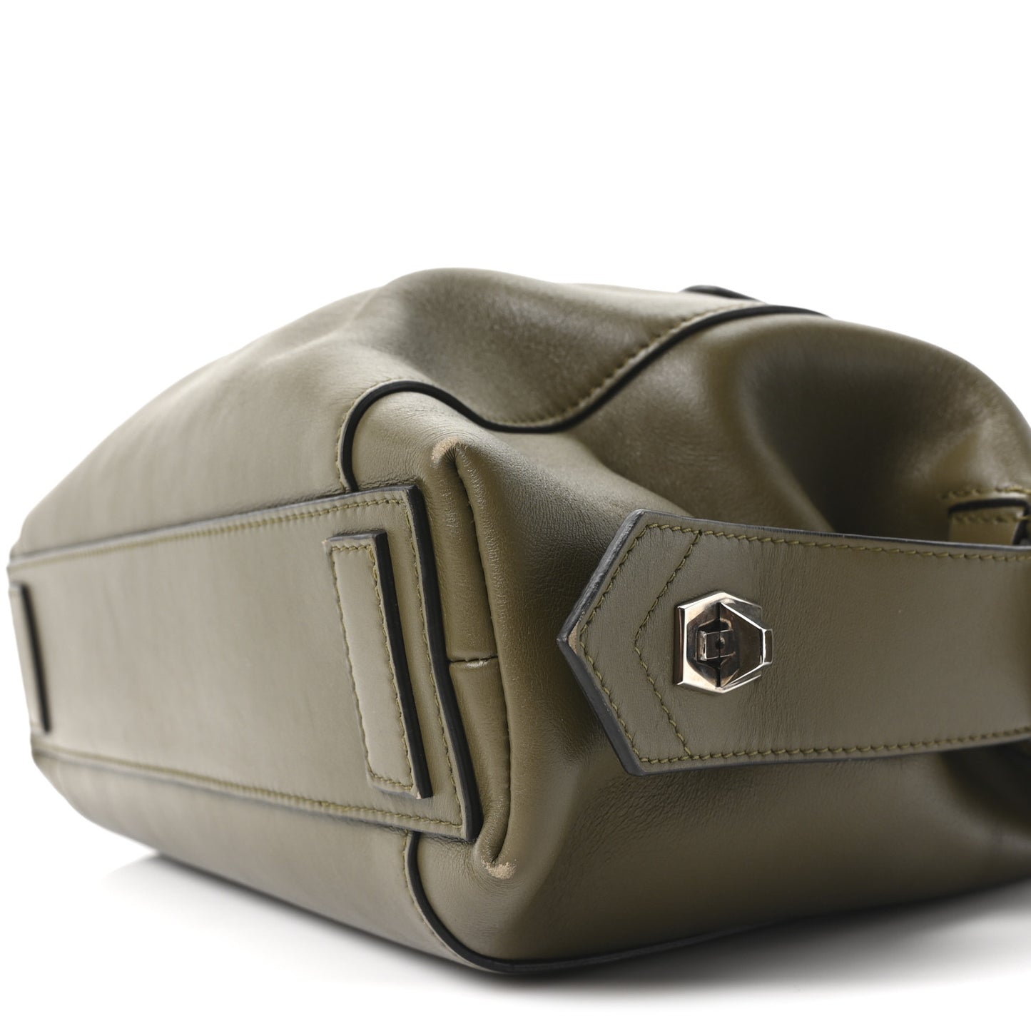 Smooth Calfskin Small Soft Antigona Dark Khaki