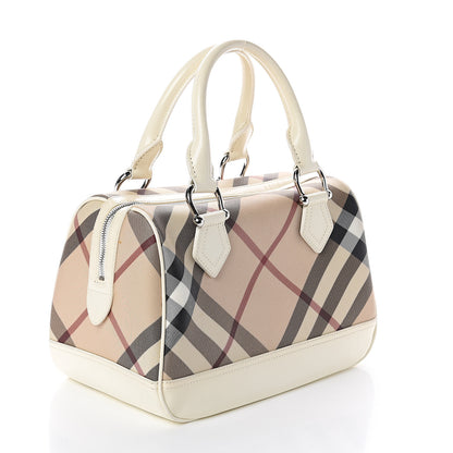 Burberry Nova Check Bowling Bag White 2 of 8