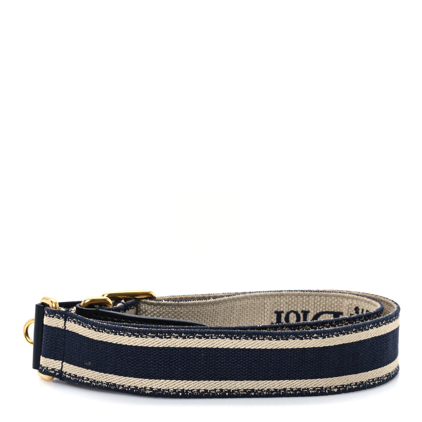 Canvas Embroidered Shoulder Strap Blue