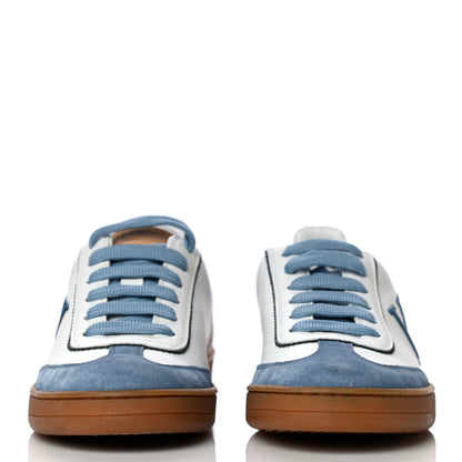Louis Vuitton Calfskin Frontrow Sneakers 36 Blue 4 of 16