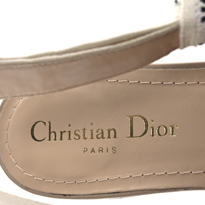 Christian Dior Technical Canvas Ribbon J'Adior Slingback Ballet Flats 38.5 Powder Nude 9 of 12