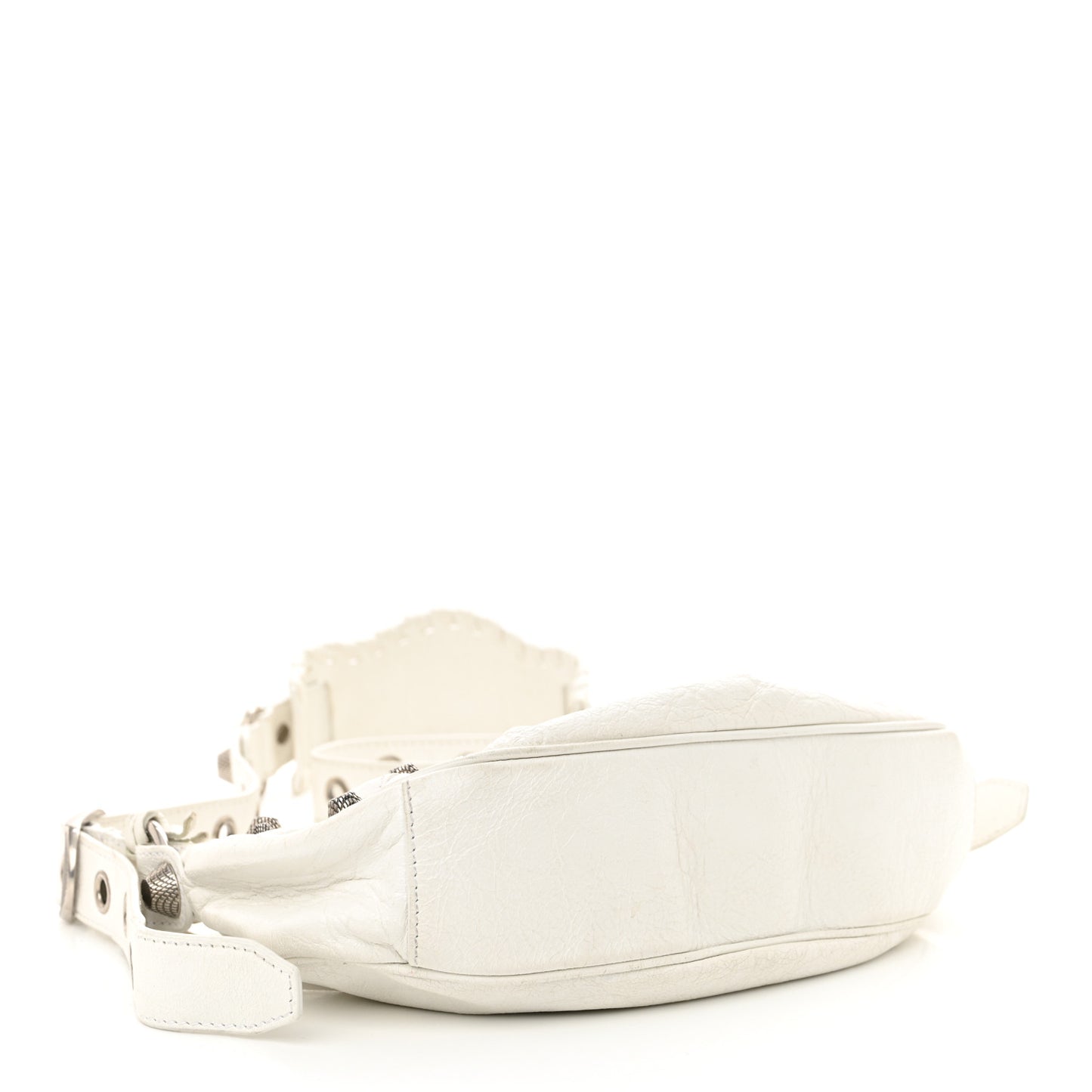 Agneau Arena Le Cagole Shoulder Bag XS Optic White