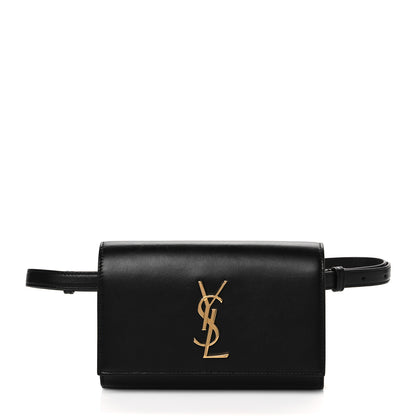 Saint Laurent Smooth Calfskin Monogram Kate Belt Bag Black 1 of 9