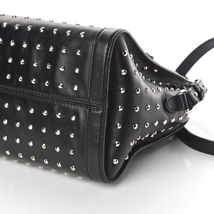 Alexander McQueen Calfskin Small Studded Padlock Zip Around Tote Black 9 of 9