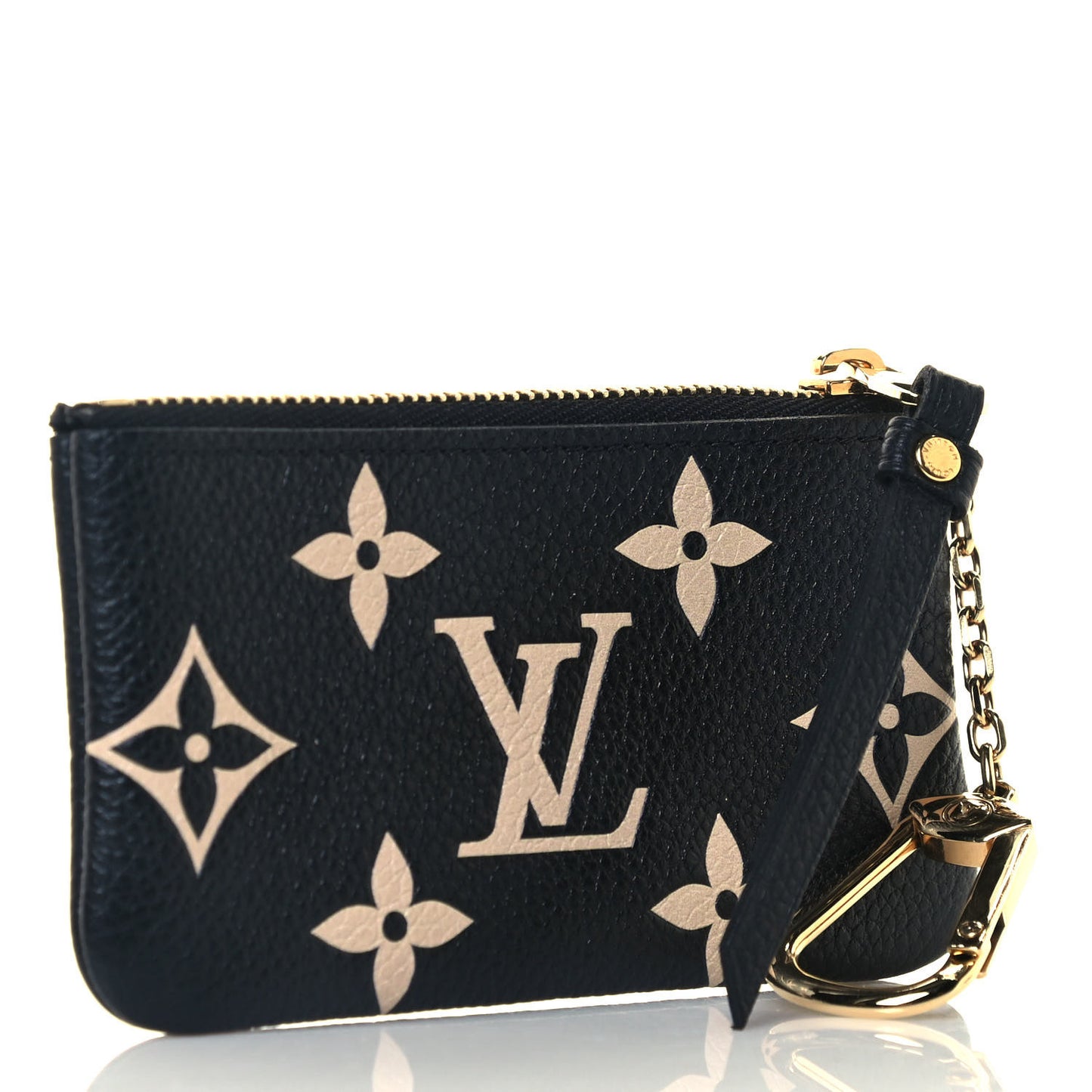 Empreinte Monogram Giant Key Pouch Black Beige