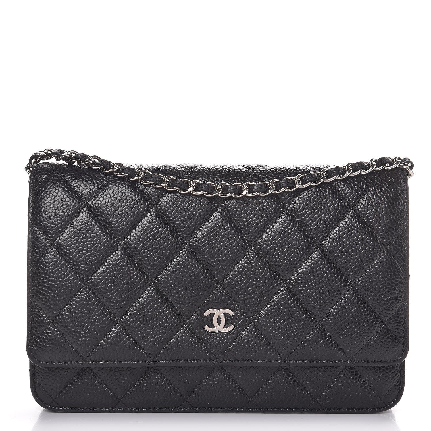 Chanel Caviar Quilted Wallet On Chain WOC Black 1 of 8