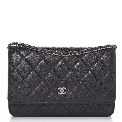 Chanel Caviar Quilted Wallet On Chain WOC Black 1 of 8