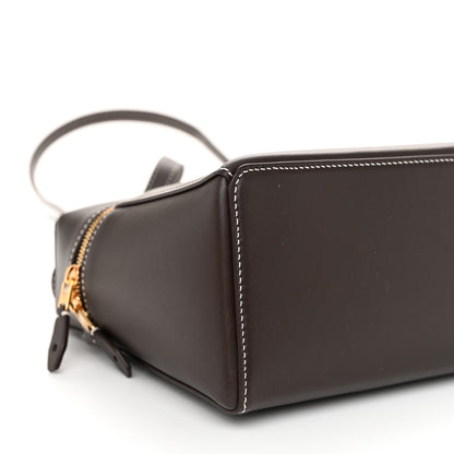 Loro Piana Smooth Calfskin Extra Bag L27 Dark Chocolate Licorice 8 of 10