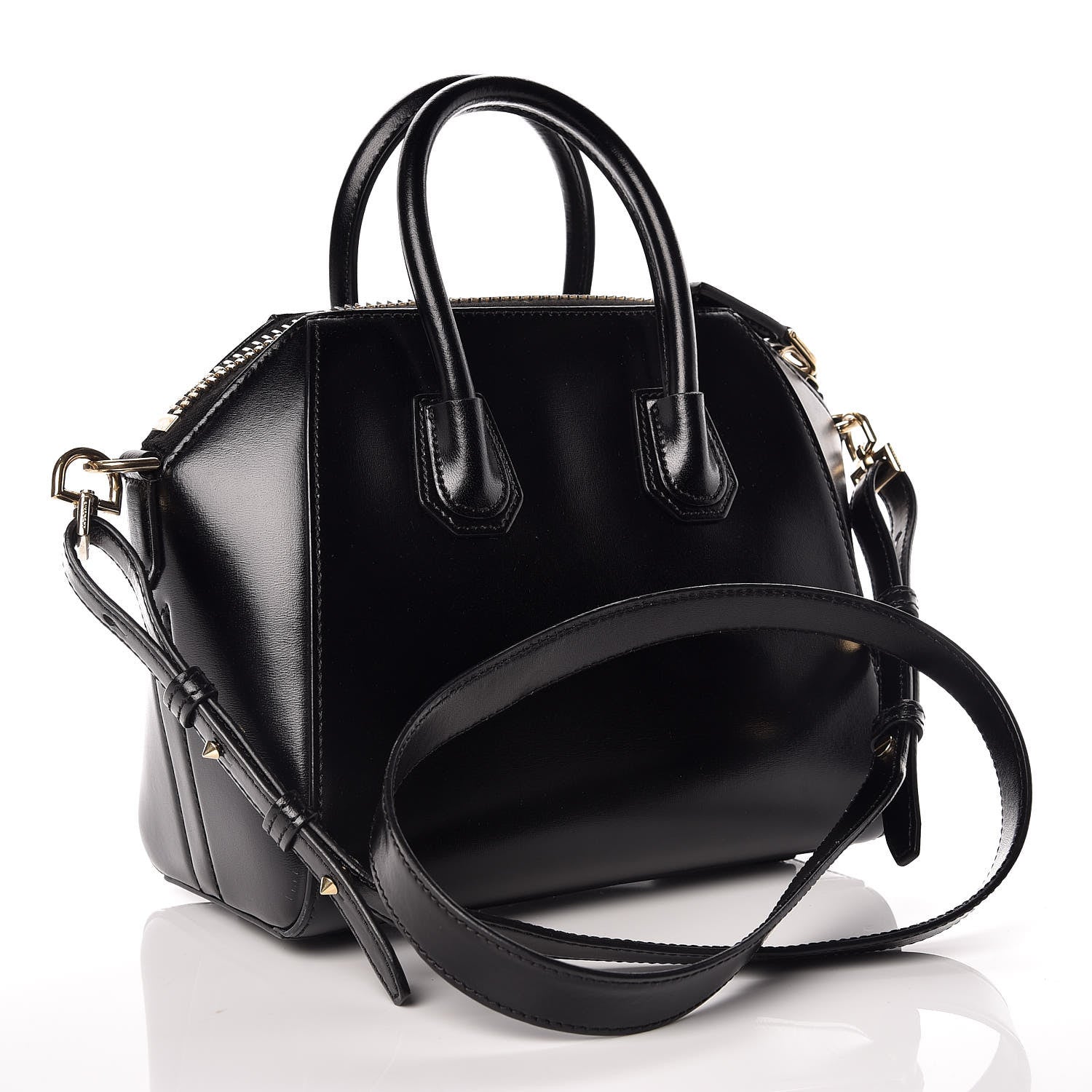 Givenchy Shiny Lord Calfskin Mini Antigona Black 3 of 9