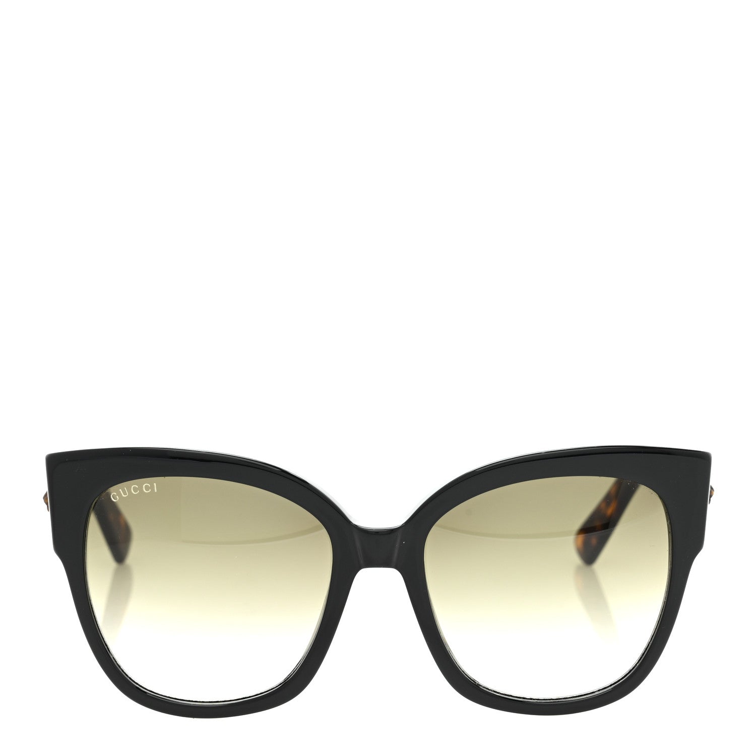 Gucci Acetate Square Frame Web Sunglasses GG0059S Black Tortoise 2 of 8