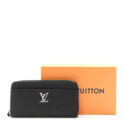 Louis Vuitton Calfskin Zippy Lockme Wallet Black 7 of 7