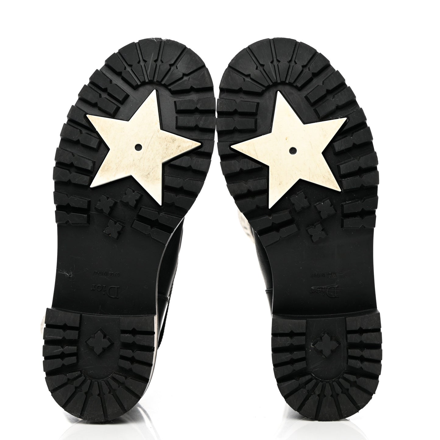 Technical Fabric Calfskin D-Major Boots 37 Black White