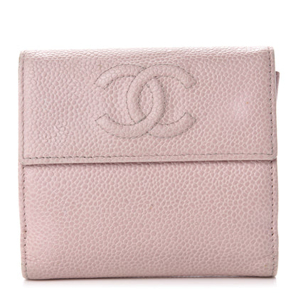 Chanel Caviar Timeless CC Compact French Wallet Pink 1 of 8