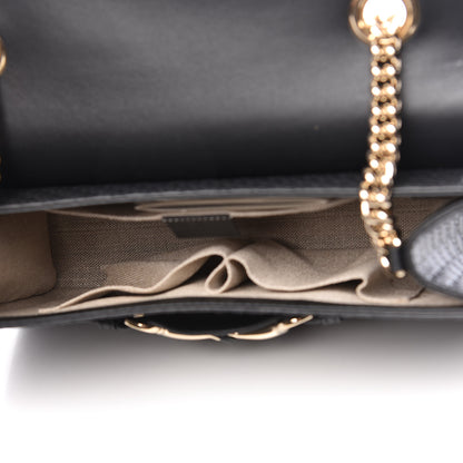Gucci Microguccissima Medium Emily Chain Shoulder Bag Black 6 of 9