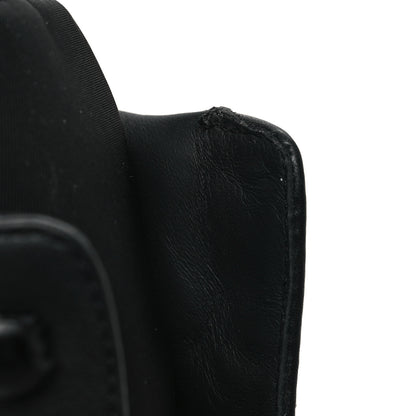 Prada Vitello Montana Re-Nylon Metal Triangle Logo 110mm Ankle Boots 38.5 Black 9 of 9