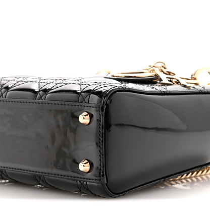 Christian Dior Patent Cannage Mini Lady Dior Black 10 of 10