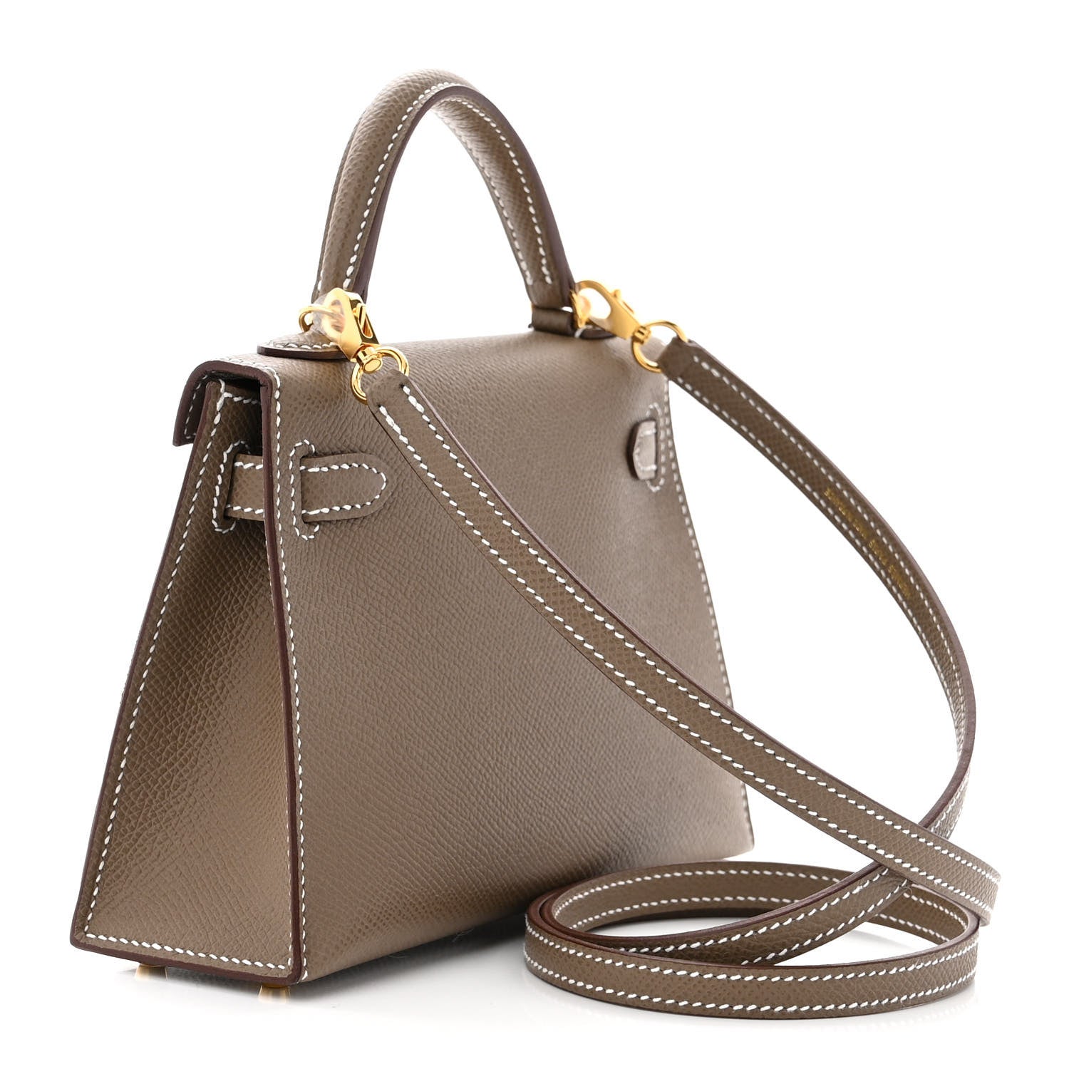 Hermes Epsom Mini Kelly Sellier 20 Etoupe 3 of 11