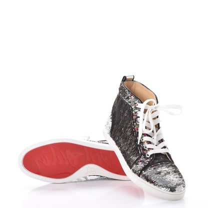 Christian Louboutin Metallic Sequin Bip Bip Orlato Flat Sneakers 38 Multicolor 7 of 12