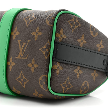 Louis Vuitton Monogram Macassar Keepall Bandouliere 25 Minty Green 7 of 9