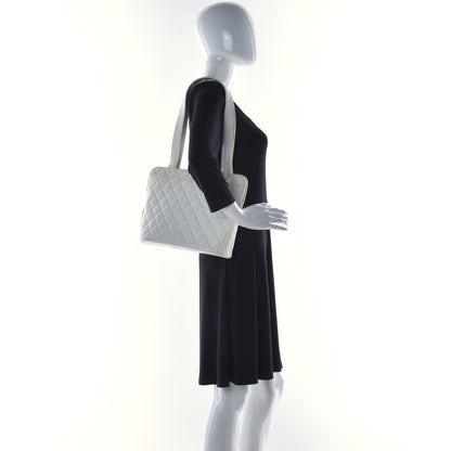 Chanel Caviar Quilted Shoulder Bag White 2 of 17