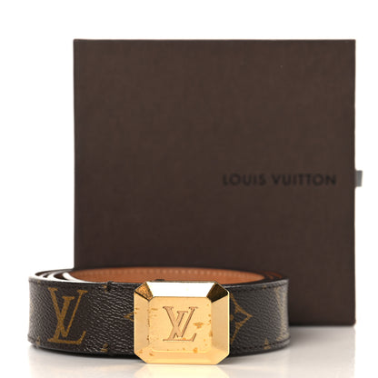 Louis Vuitton Monogram Ceinture Belt Gold Buckle 95 38 8 of 8