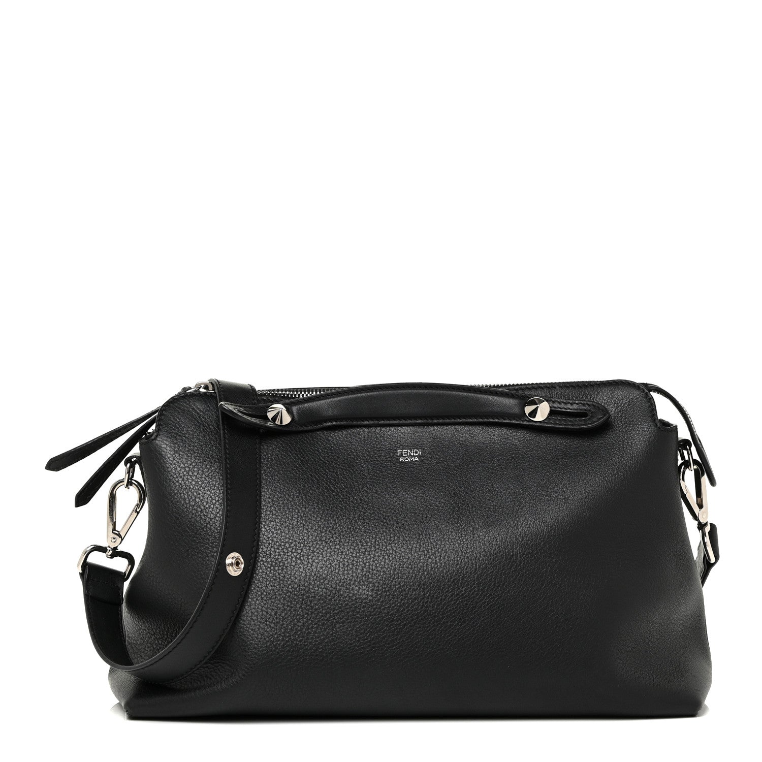 Fendi Vitello Dolce Marmol Large By The Way Boston Bag Black 1 of 21