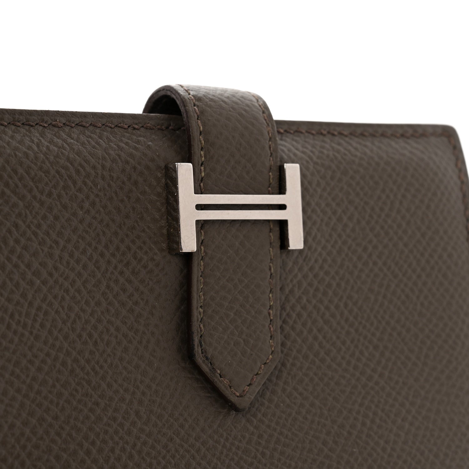 Hermes Epsom Bearn Card Holder Wallet Etain 7 of 12