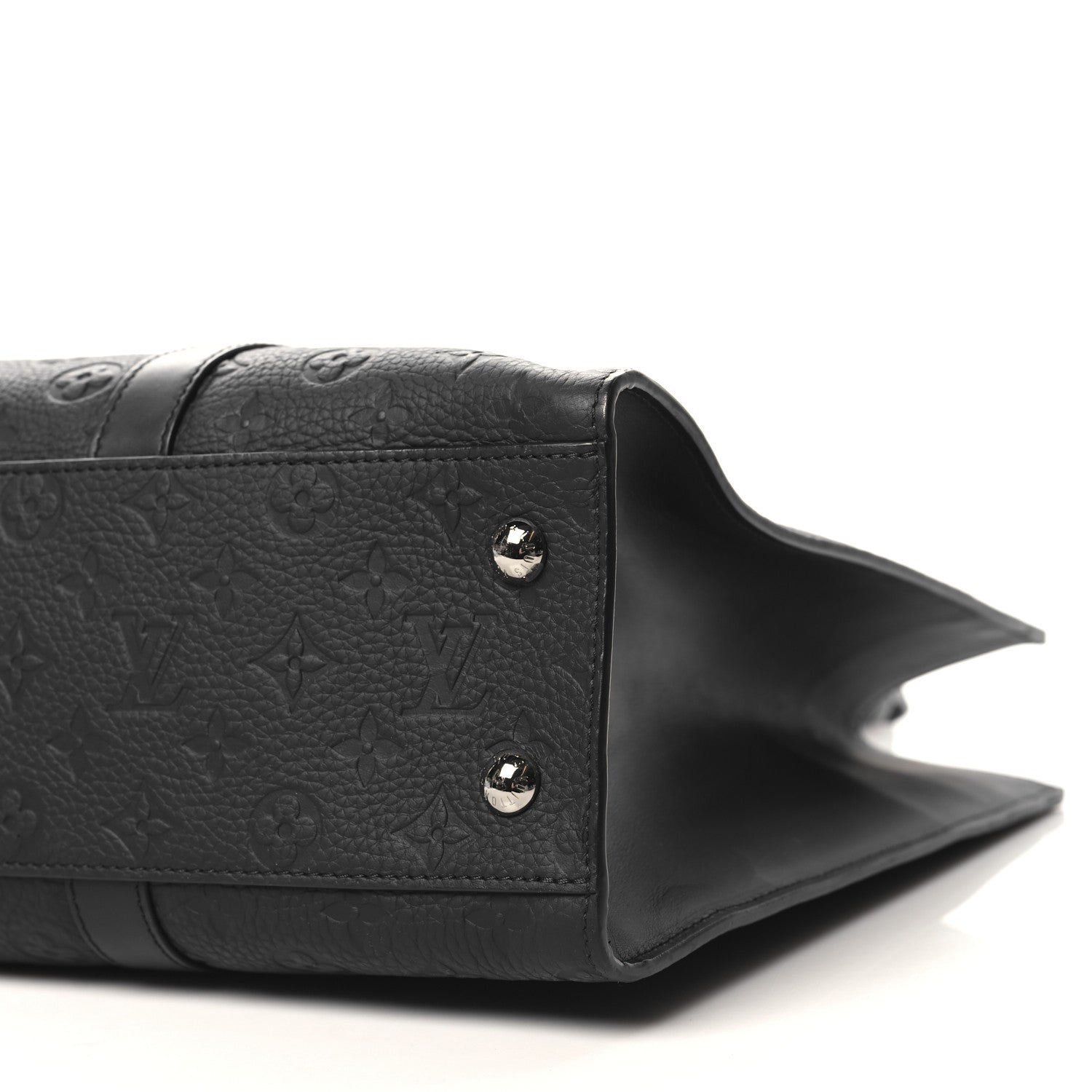 Louis Vuitton Taurillon Monogram Sac Plat 24H Black 9 of 10