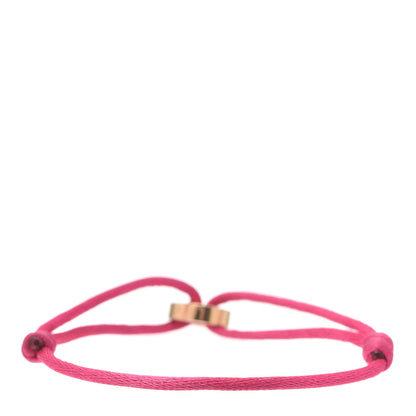 Cartier 18K Pink Gold Charity LOVE Adjustable Cord Bracelet Pink 3 of 6