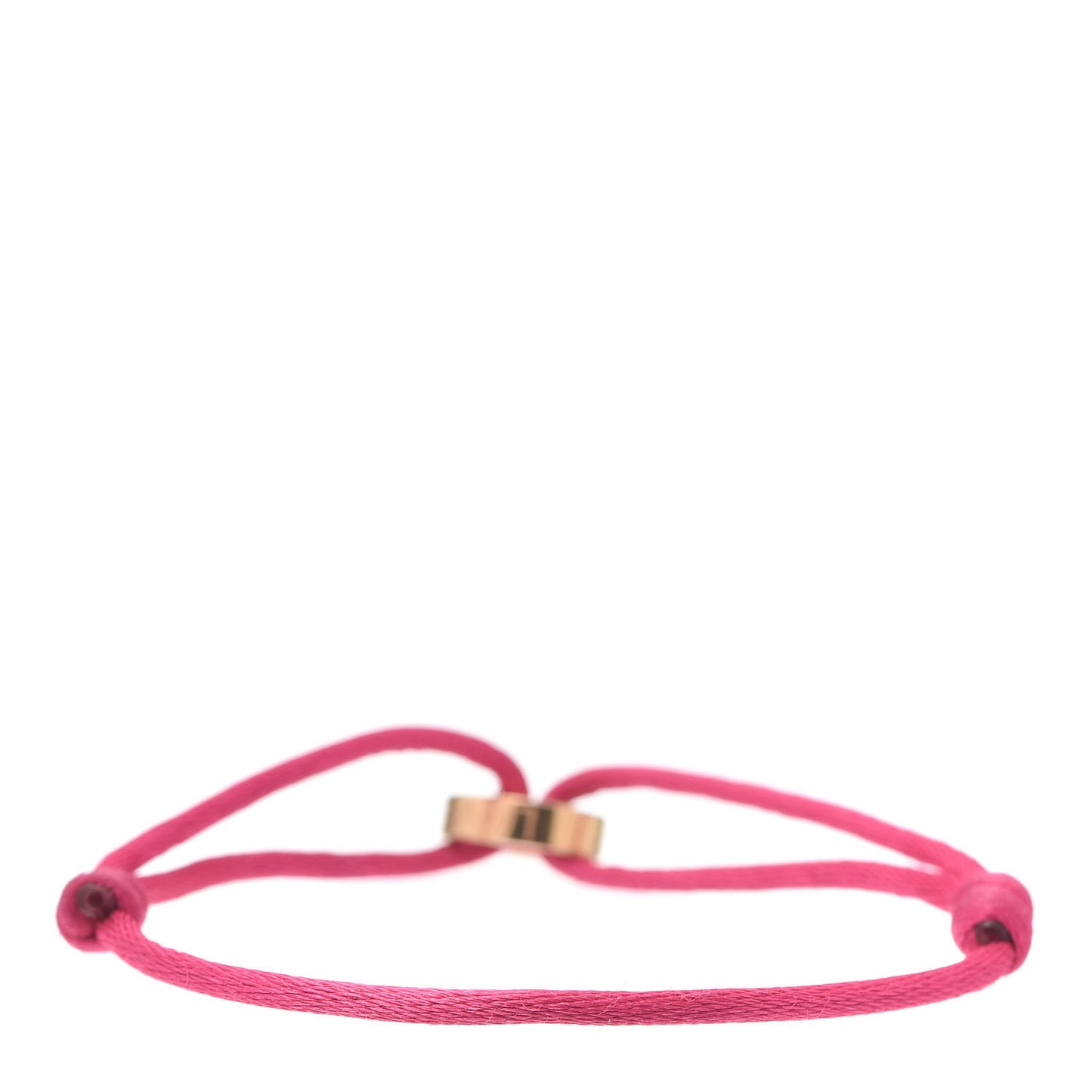 18K Pink Gold Charity LOVE Adjustable Cord Bracelet Pink