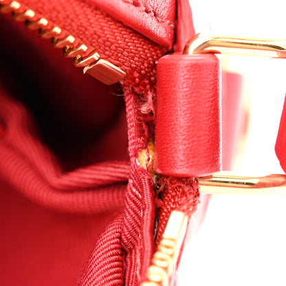 Celine Calfskin Quilted Small C Charm Bag Red 11 of 12
