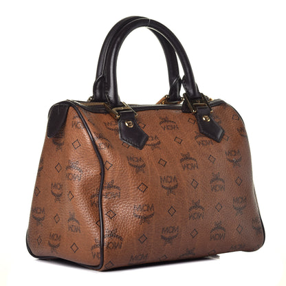 MCM Visetos Dog Bone Boston Bag Brown 3 of 11