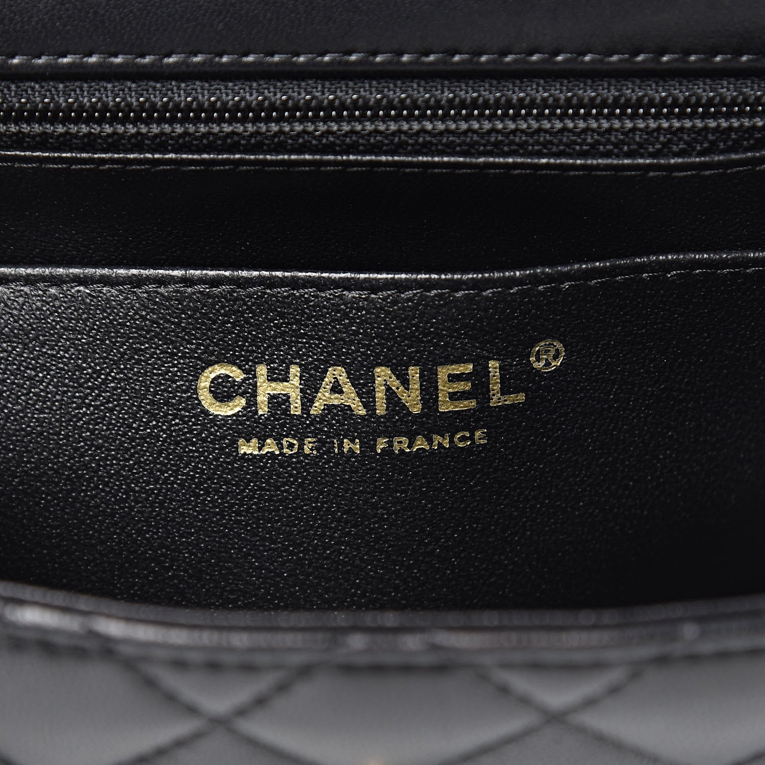 Chanel Lambskin Quilted Mini Square Flap Black 6 of 12