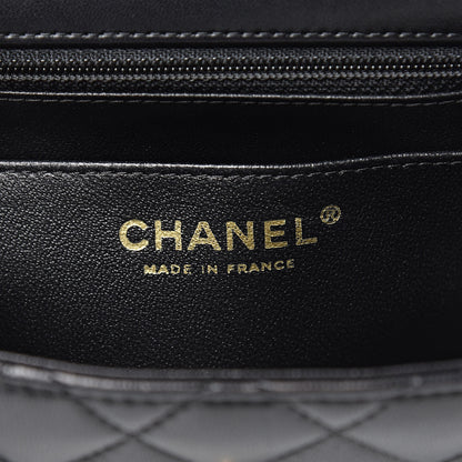 Chanel Lambskin Quilted Mini Square Flap Black 6 of 12