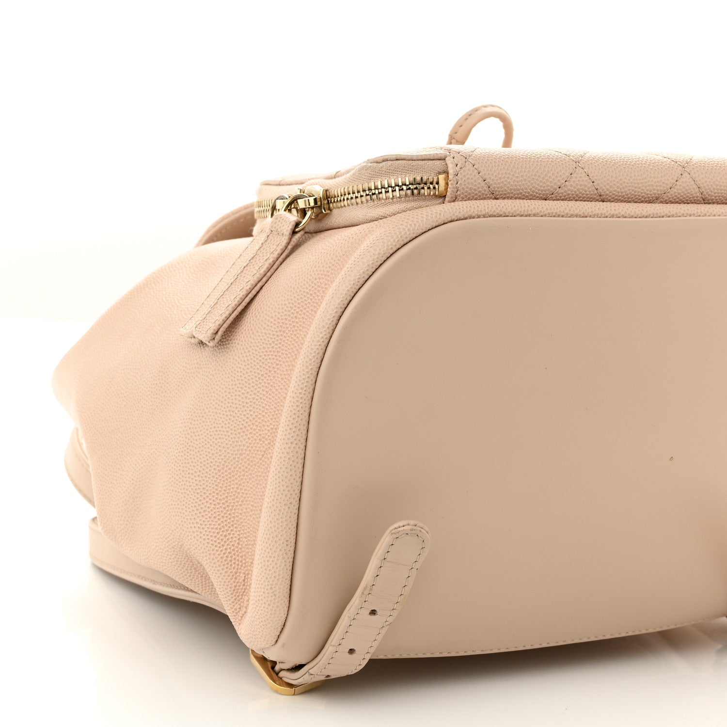 Chanel Caviar Quilted Business Affinity Backpack Beige 9 of 10