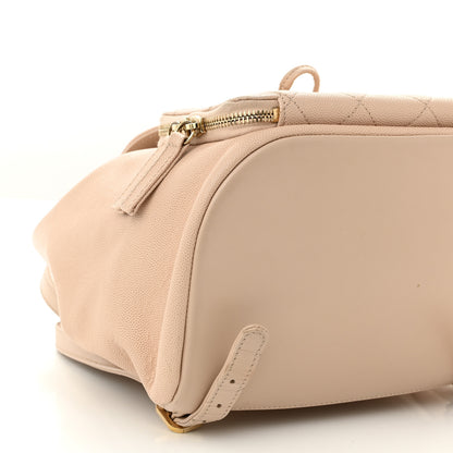 Chanel Caviar Quilted Business Affinity Backpack Beige 9 of 10