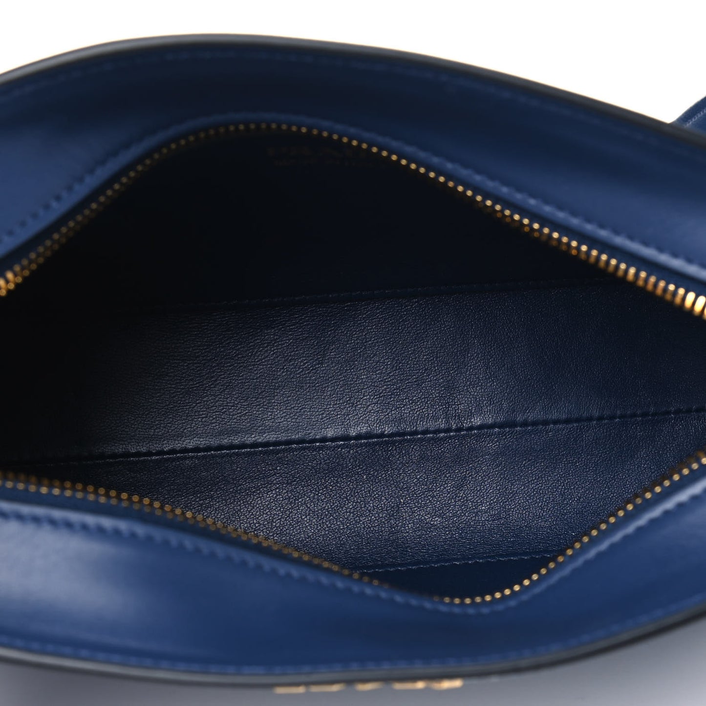 City Calfskin Saffiano Esplanade Crossbody Bag White Blue
