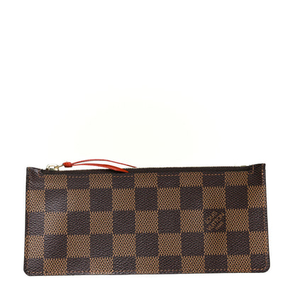 Louis Vuitton Damier Ebene Josephine Wallet Zippered Insert Red 1 of 5