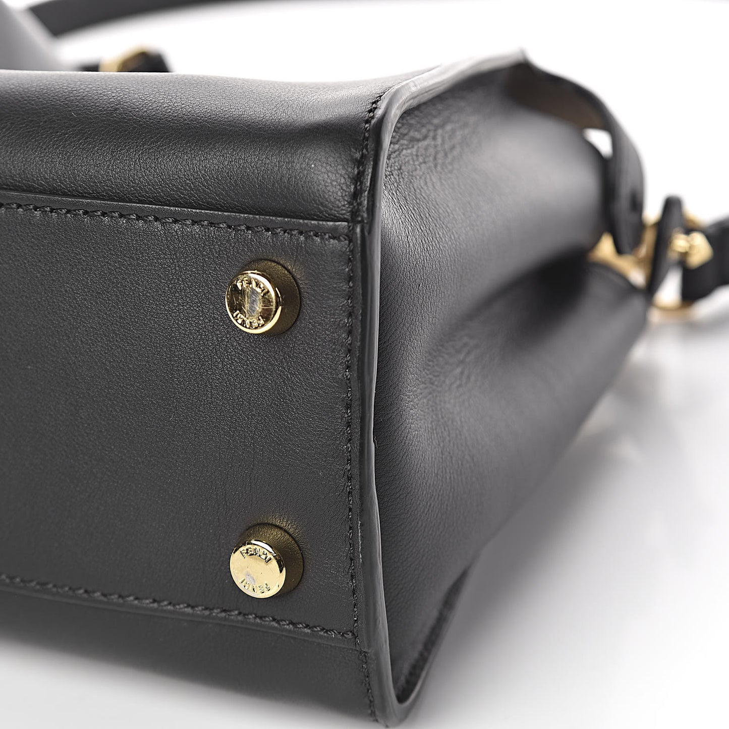 Vitello Tahiti Burro Medium Peekaboo Iconic Essentially Satchel Black Corda