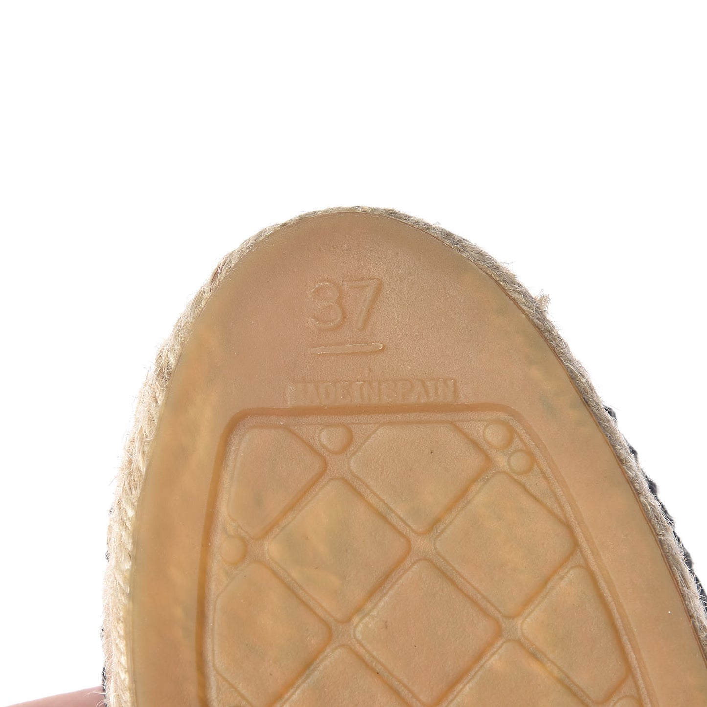 Lambskin Quilted CC Espadrilles 37 Black