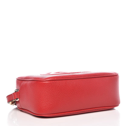 Gucci Pebbled Calfskin Small Soho Disco Bag Vibrant Red 4 of 8