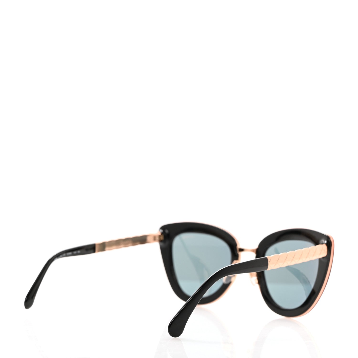 Chanel Cat Eye Quilted Sunglasses 5368 Black Pink 4 of 8