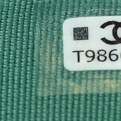 Chanel Caviar Quilted Zip Around Coin Purse Wallet Light Green 7 of 8