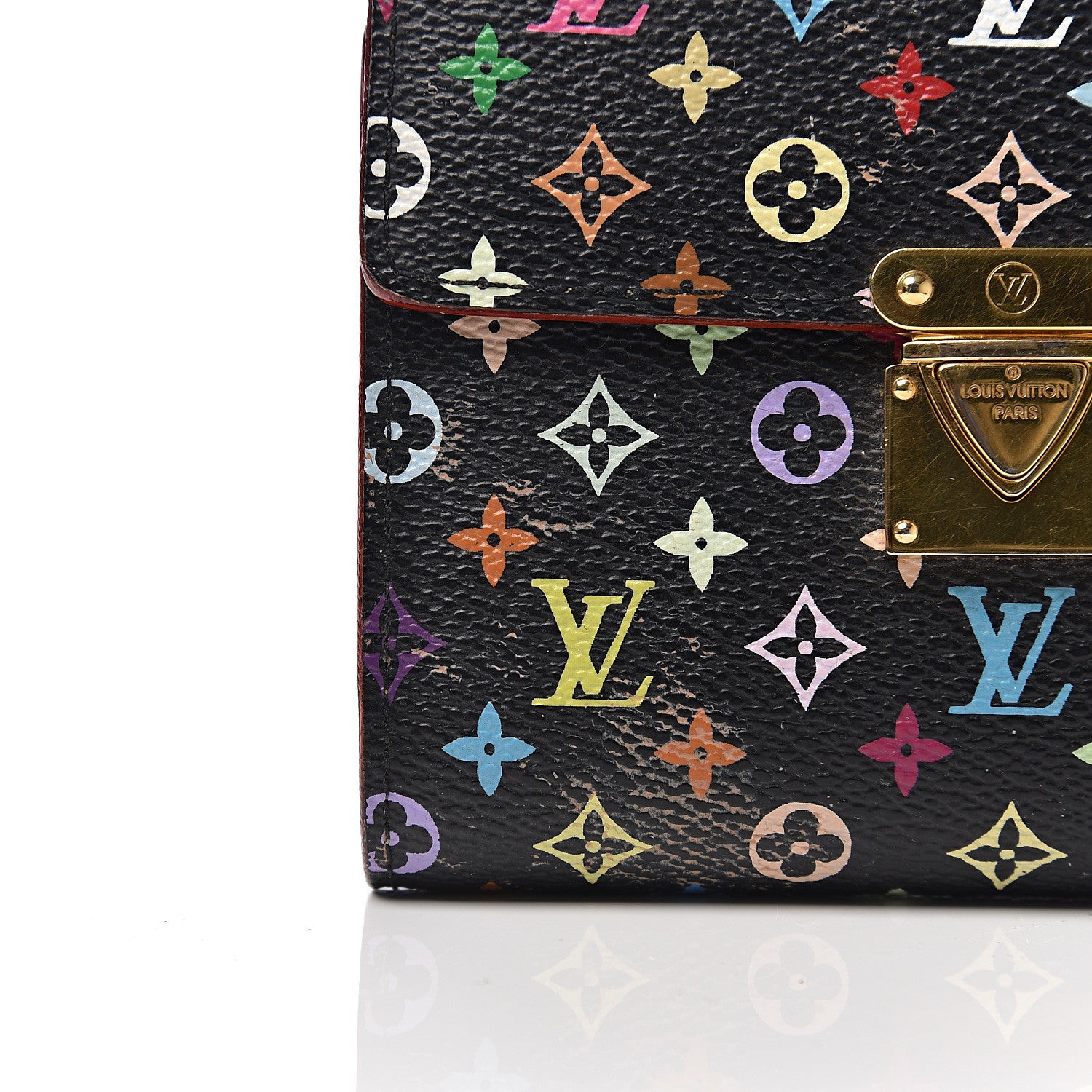 Louis Vuitton Monogram Multicolor Koala Wallet Black 7 of 10