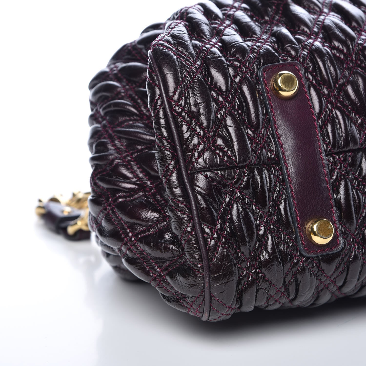 Marc Jacobs Calfskin Quilted Stam Plum 9 of 14