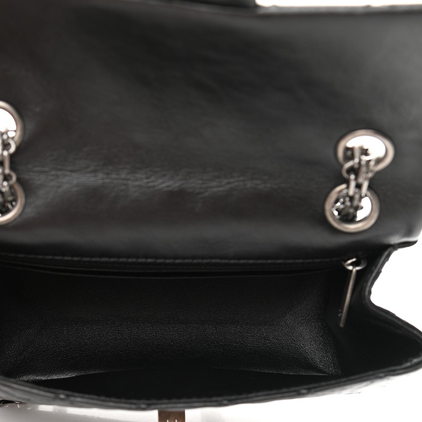 Aged Calfskin Quilted 2.55 Reissue Mini Flap Black