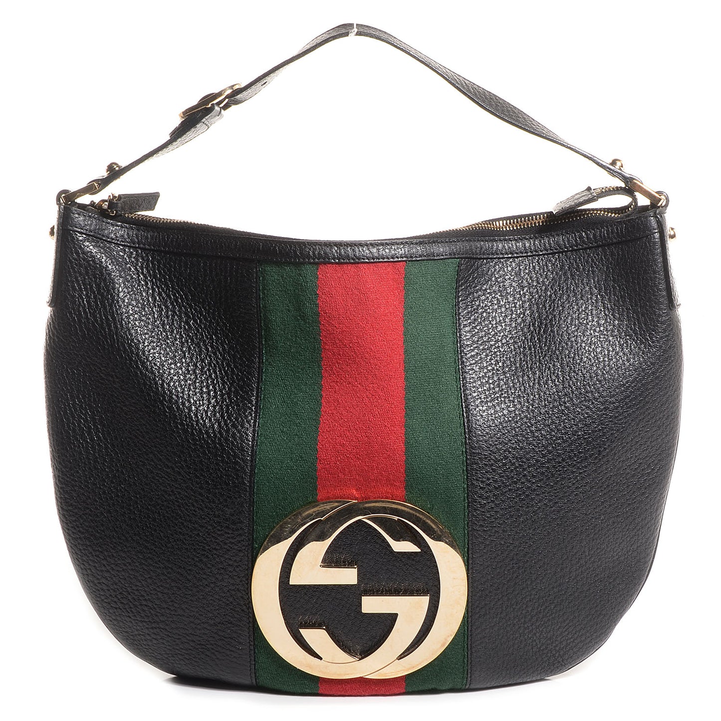 Leather Web Blondie Hobo Black